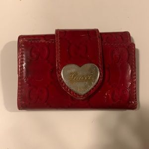 Gucci Red Heart Key Holder